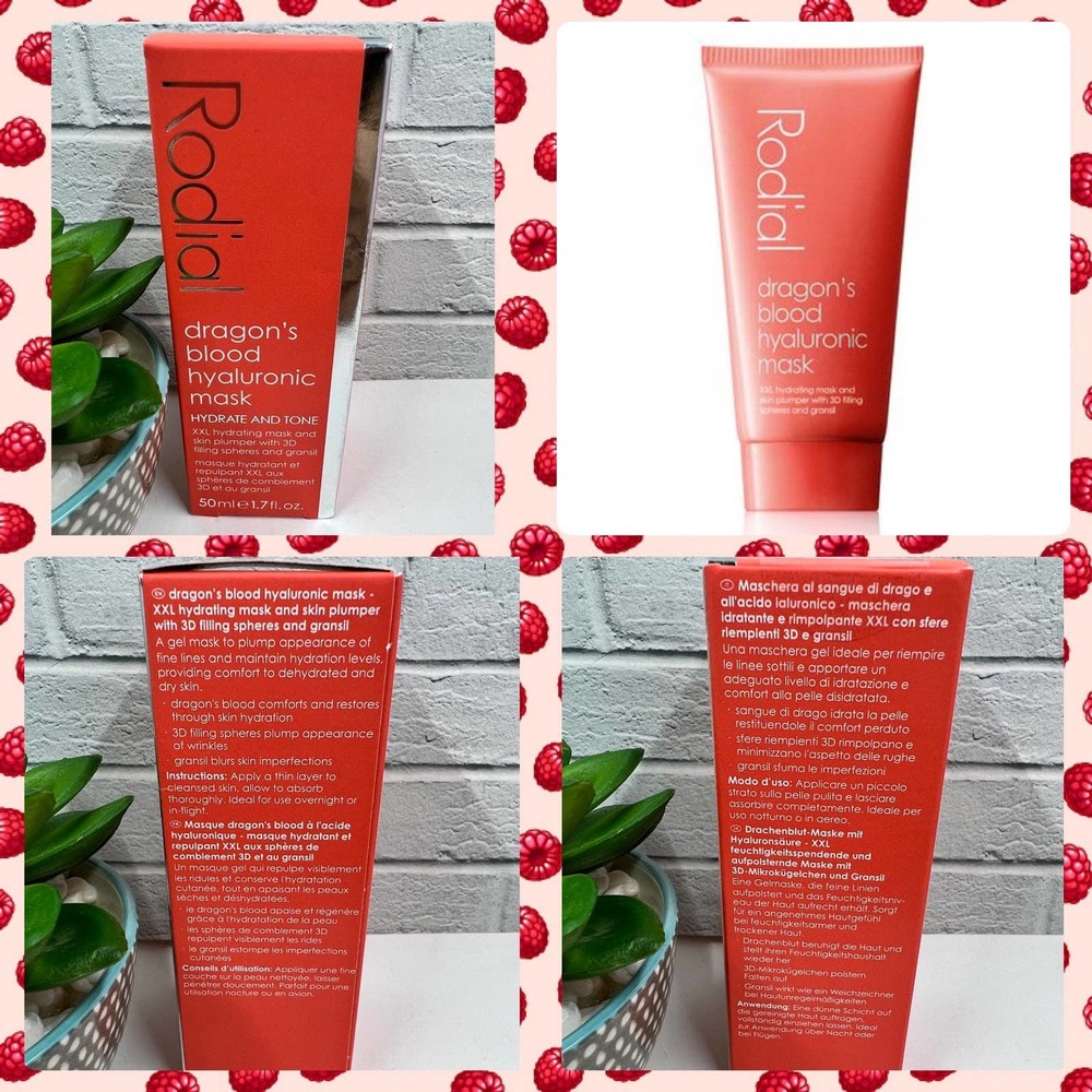 Rodial Dragons Blood Hyaluronic Acid Leave On Mask Plumping Mask Moistur…